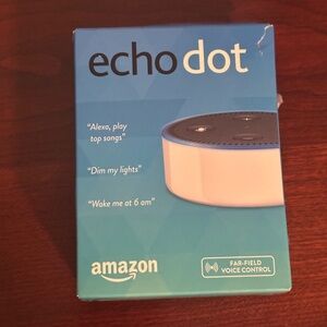 Amazon Echo Dot with Alexa Voice Service - Blue Packaging